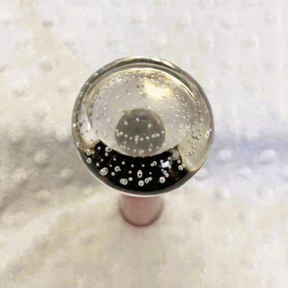 Vintage Holmgaard Danish Handblown Amethyst Bubble Base Small Bud Vase - Picture 6 of 7